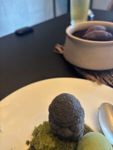 Sweet potato dessert at JUNGSIK SEOUL